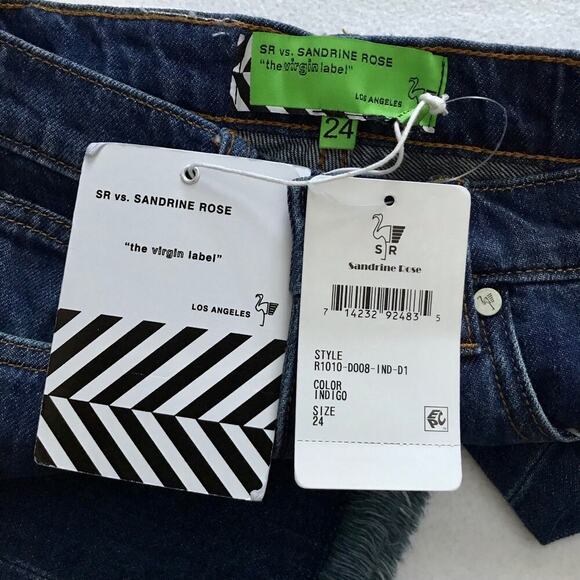 Free People Sandrine Rose NWT Dark Wash Jean Shorts Women Various - Picture 6 of 8